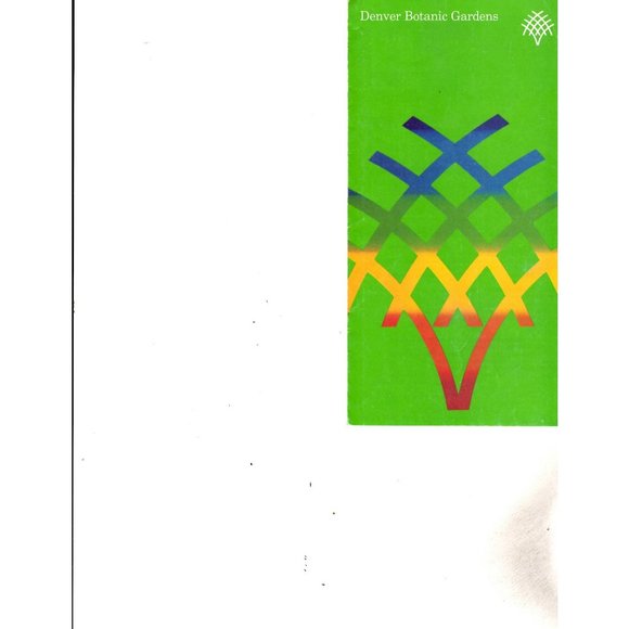 Denver Botanic Gardens Brochure Advertising Print Guide Map Colorado VTG - Picture 1 of 5